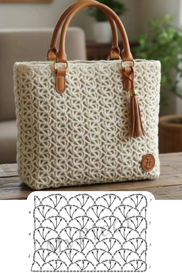 🧶Bolsa Saco de Crochê: Inspirações com Pontos Diferentes e Gráficos