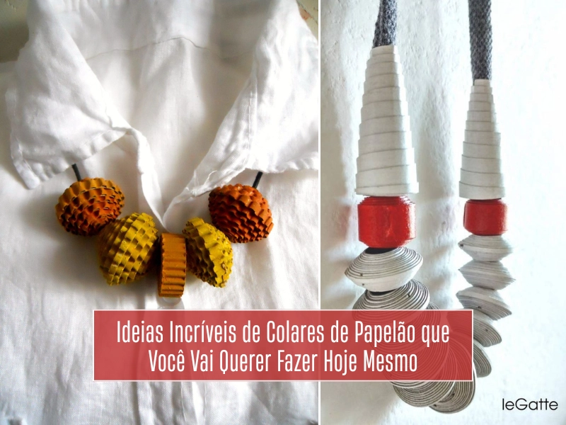 Ideias Incríveis de Colares de Papelão que Você Vai Querer Fazer Hoje Mesmo