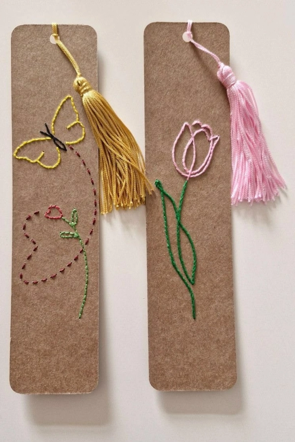 Marcadores de Livros Bordados Criativos: Ideias Delicadas para Presentear ou Vender