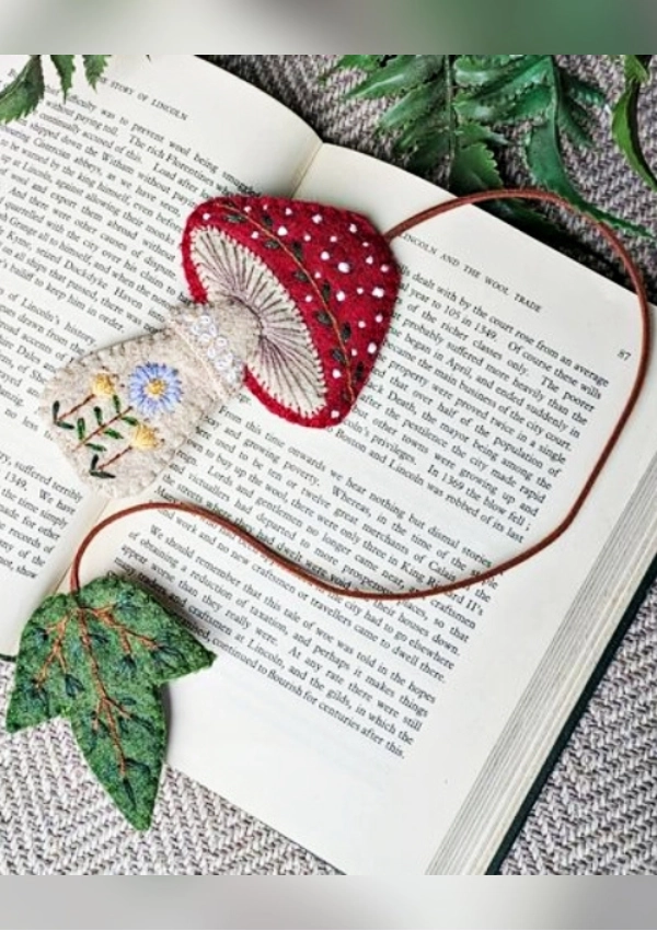 Marcadores de Livros Bordados Criativos: Ideias Delicadas para Presentear ou Vender