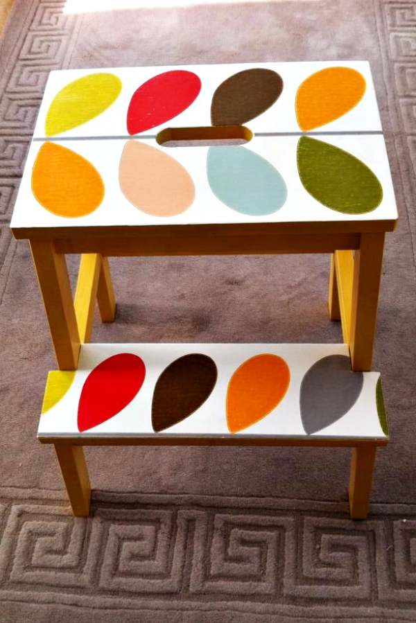 Transforme Banquinhos Simples em Peças Decorativas Lindas e Úteis