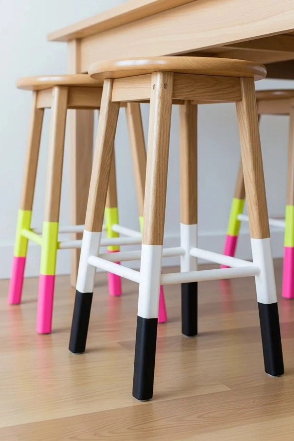 Transforme Banquinhos Simples em Peças Decorativas Lindas e Úteis