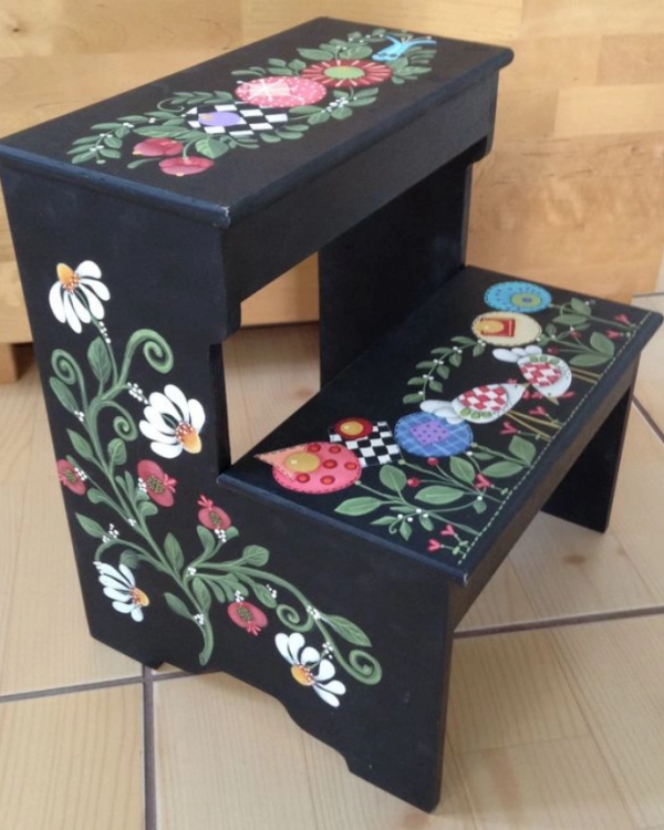 Transforme Banquinhos Simples em Peças Decorativas Lindas e Úteis