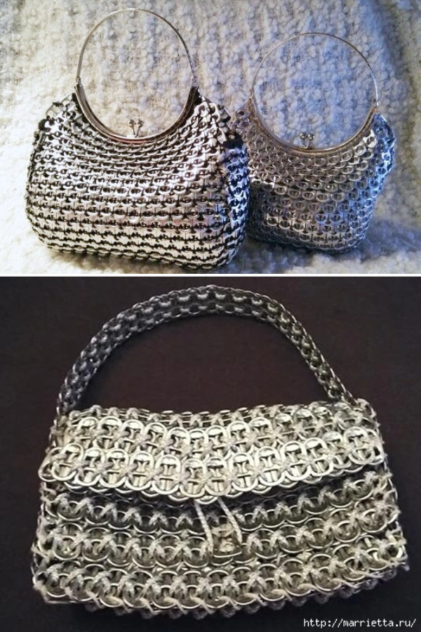 ♻️17 Bolsas com Lacres de Latinha: DIY Sustentável que Une Estilo e Criatividade