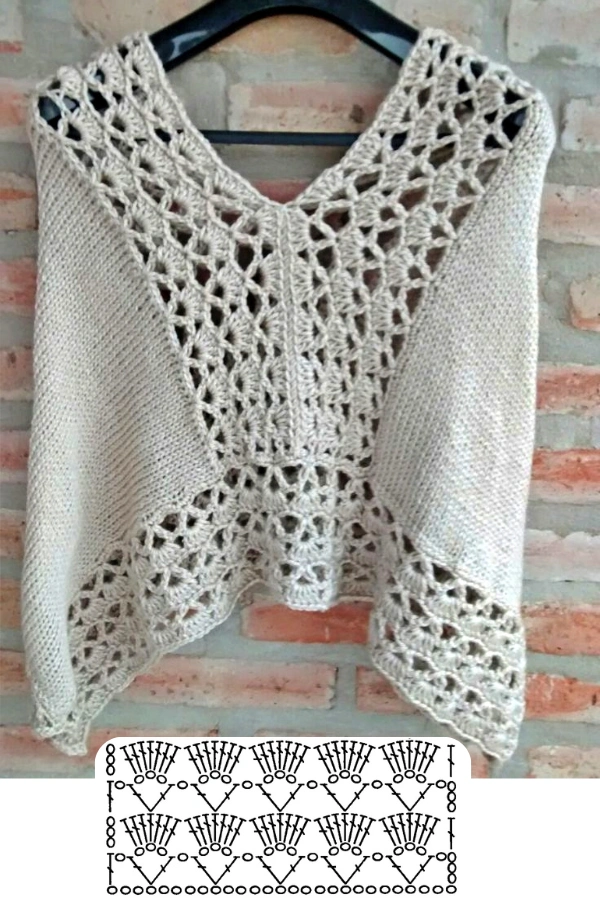 🧶Looks com Poncho de Crochê: Tendências Artesanais que Unem Charme e Conforto