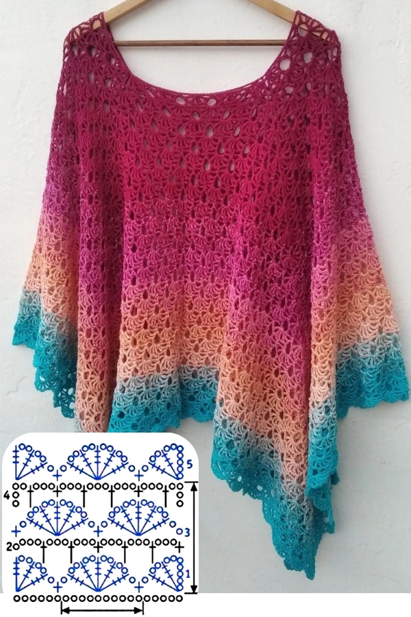 🧶Looks com Poncho de Crochê: Tendências Artesanais que Unem Charme e Conforto