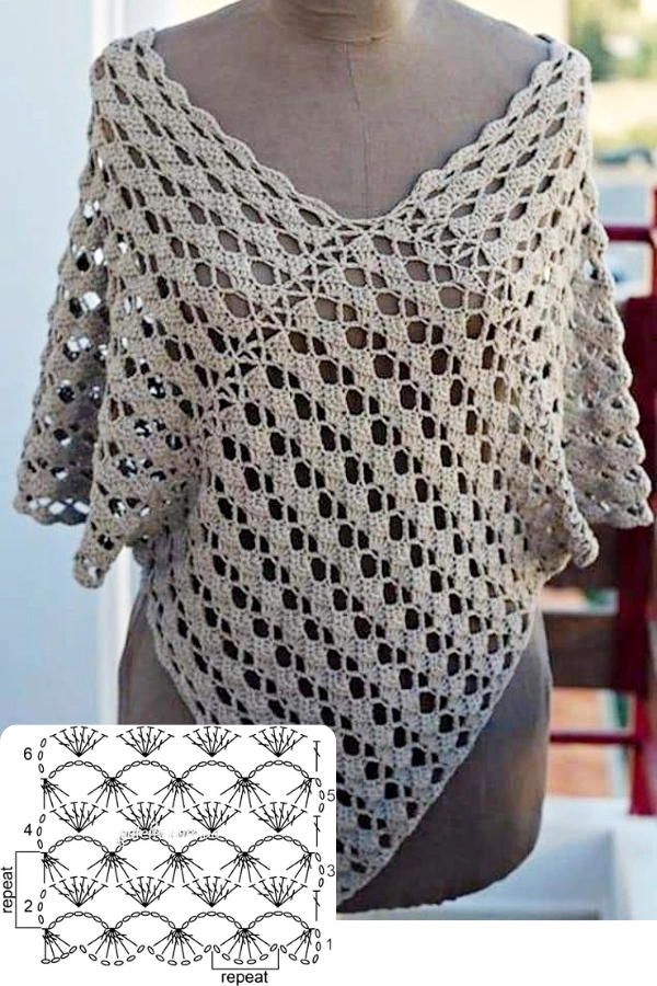 🧶Looks com Poncho de Crochê: Tendências Artesanais que Unem Charme e Conforto