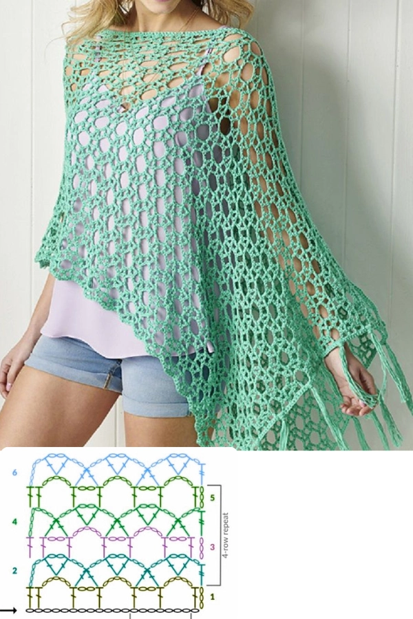 🧶Looks com Poncho de Crochê: Tendências Artesanais que Unem Charme e Conforto