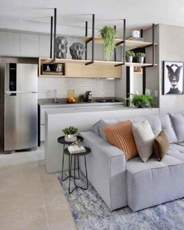 🌟Sala e Cozinha Integradas: Tendências para Apartamentos Compactos Modernos