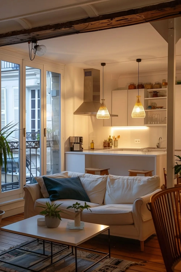 🌟Sala e Cozinha Integradas: Tendências para Apartamentos Compactos Modernos