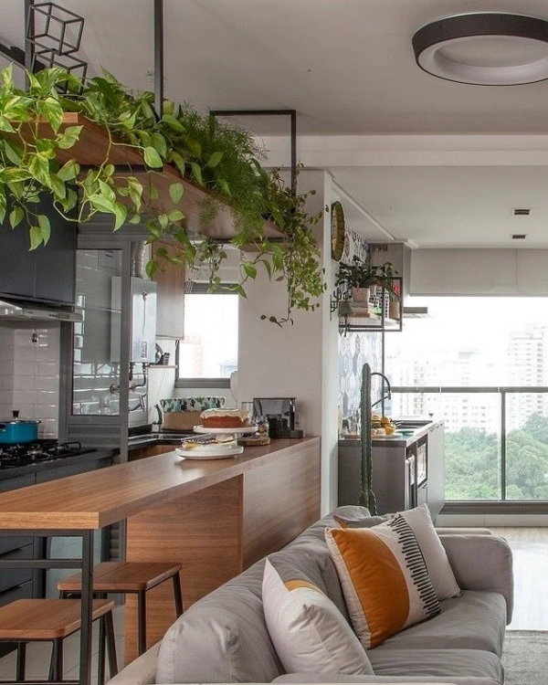 🌟Sala e Cozinha Integradas: Tendências para Apartamentos Compactos Modernos