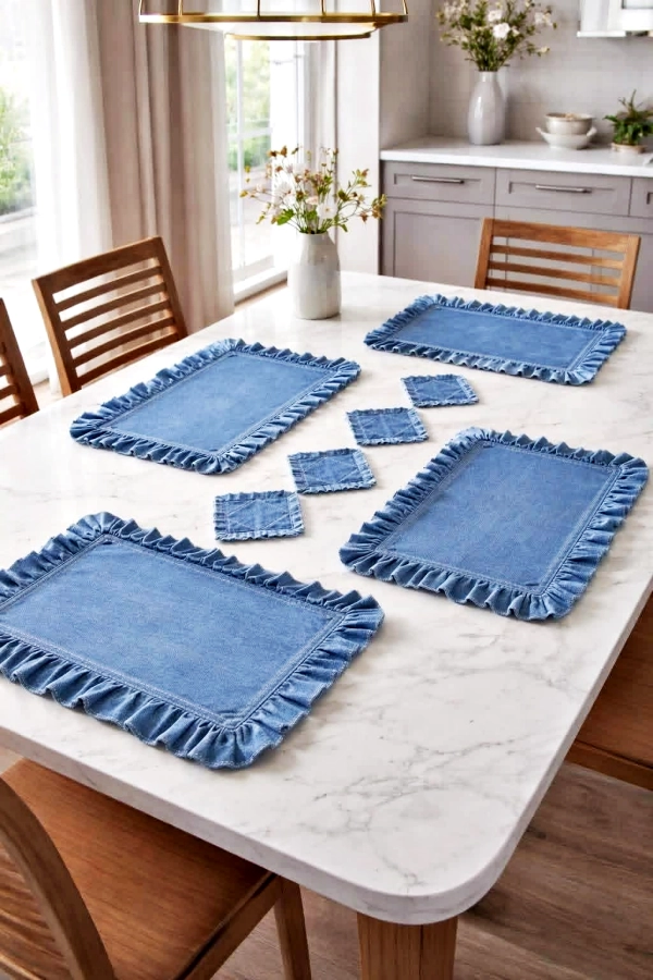 ♻️Como Transformar o Jeans Velho em Peças Decorativas Charmosas