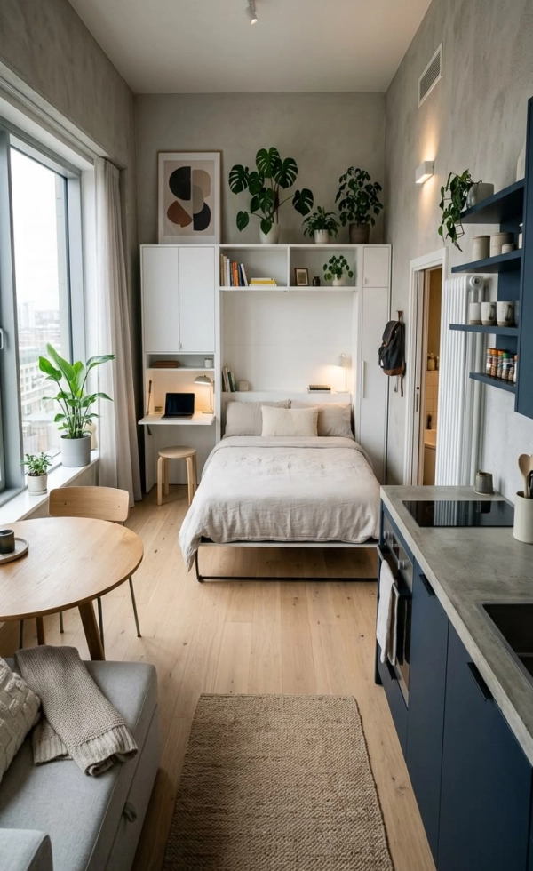 Apartamentos Studio Decorados: 14 Ideias Inteligentes para Aproveitar Cada Espaço com Estilo