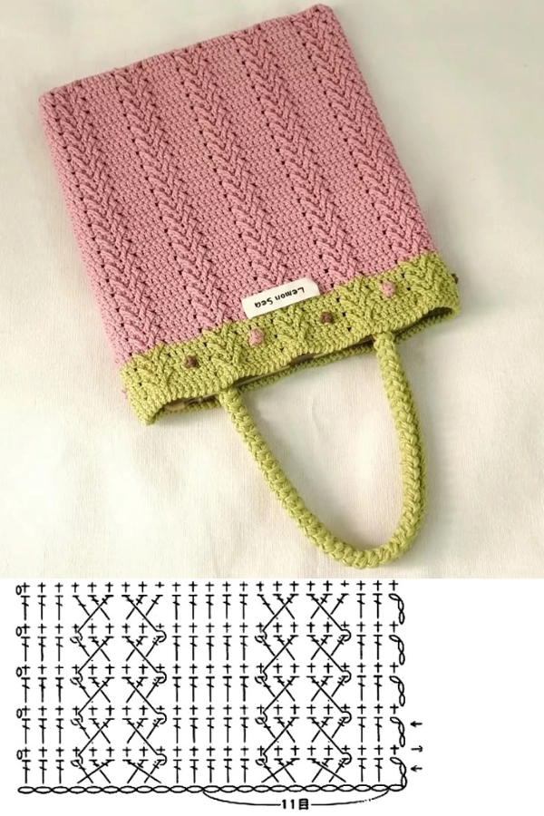 Modelos de Bolsas de Crochê: Inspirações Modernas com Gráficos e Pontos Atuais