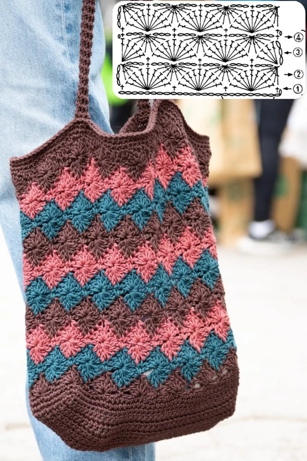 🧶Bolsas de Crochê Modernas: Pontos Lindos e Criativos para Criar Peças Exclusivas