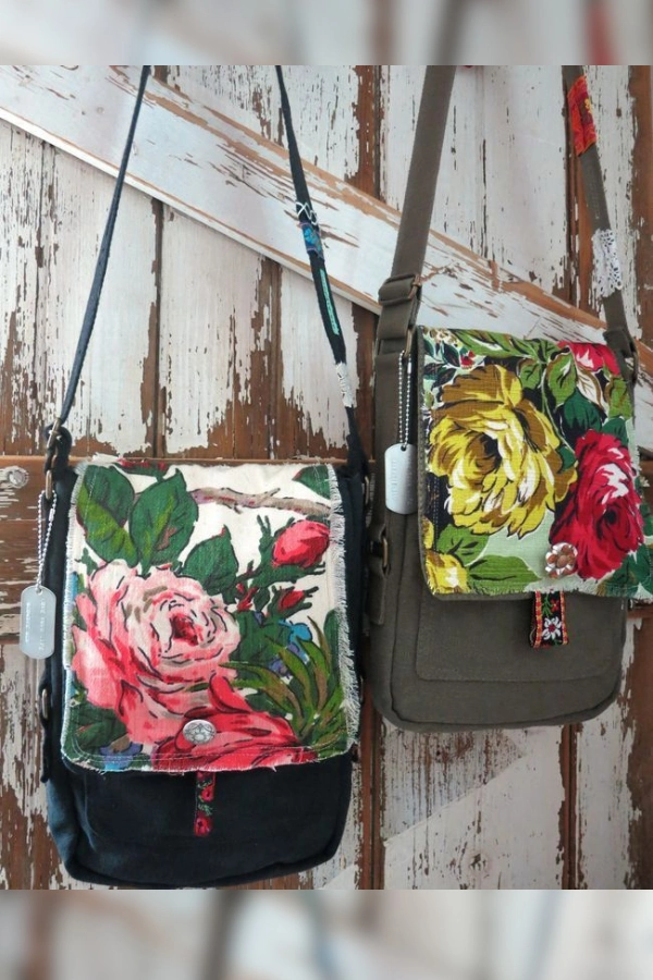🪡DIY Bolsas de Tecido: Inspire-se com 17 Modelos Florais Lindos e Criativos