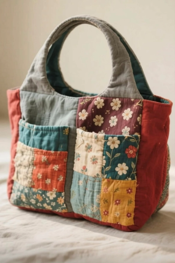 🪡DIY Bolsas de Tecido: Inspire-se com 17 Modelos Florais Lindos e Criativos