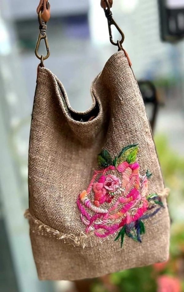🪡DIY Bolsas de Tecido: Inspire-se com 17 Modelos Florais Lindos e Criativos