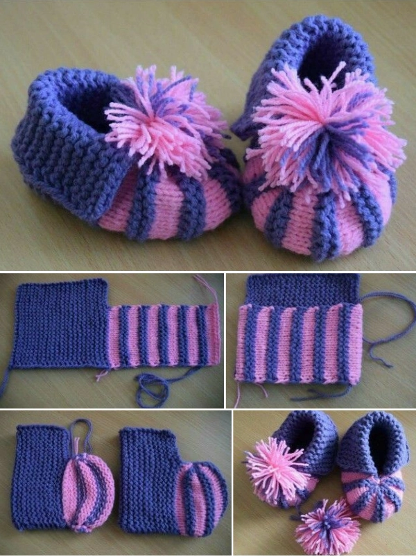 🧶14 Sapatilhas de Crochê ou Tricô para Bebês e Adultos: Ideias Charmosas para o Inverno