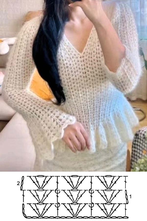 🧶Blusas de Crochê: 11 Modelos com Gráficos e Pontos Lindos para se Inspirar