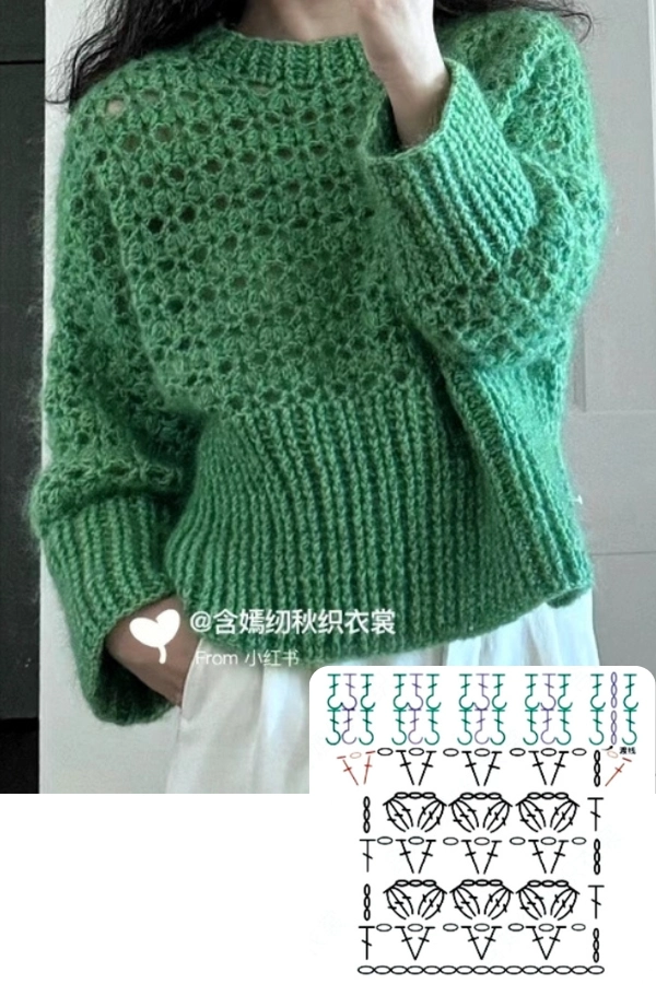 🧶Blusas de Crochê: 11 Modelos com Gráficos e Pontos Lindos para se Inspirar