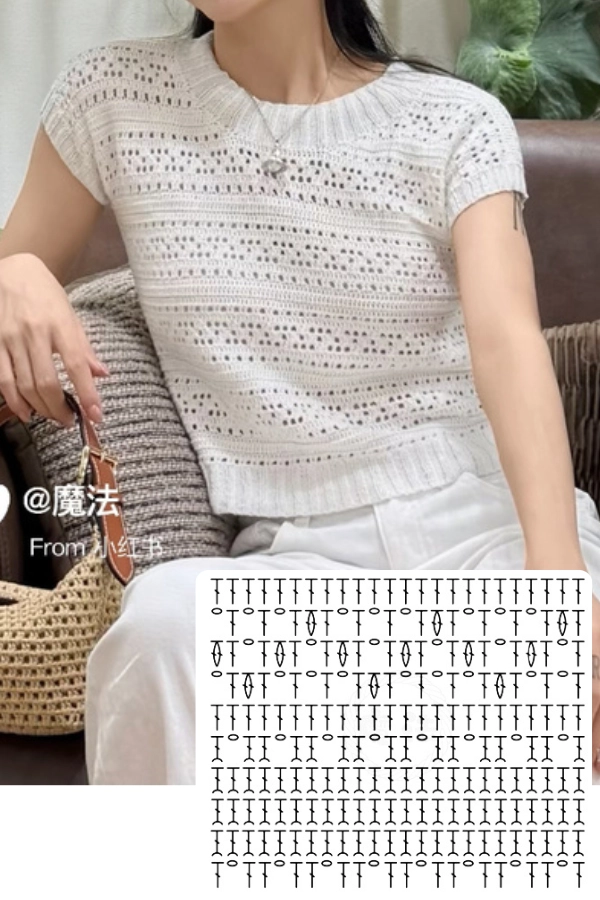 🧶Blusas de Crochê: 11 Modelos com Gráficos e Pontos Lindos para se Inspirar