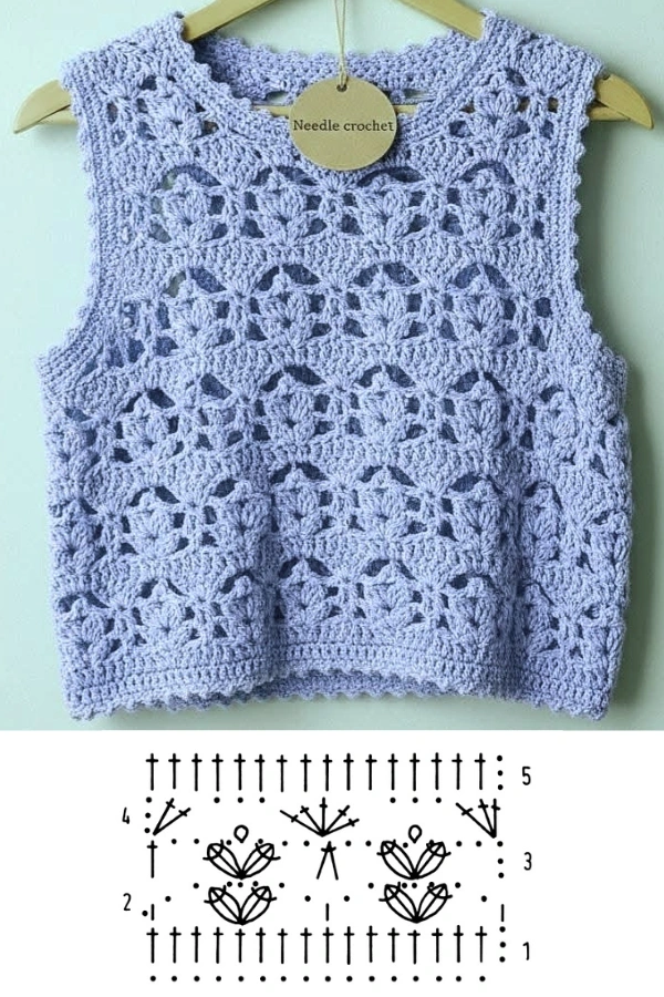 🧶Blusas de Crochê: 11 Modelos com Gráficos e Pontos Lindos para se Inspirar
