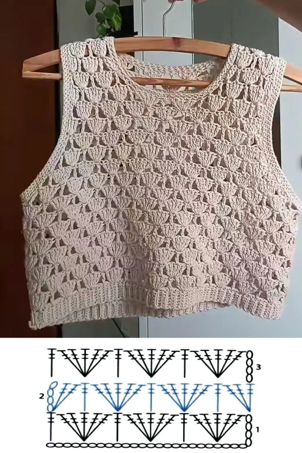🧶Blusas de Crochê: 11 Modelos com Gráficos e Pontos Lindos para se Inspirar