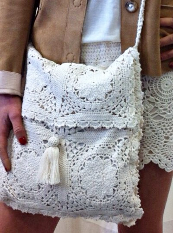 👜Bolsas Brancas de Crochê: 18 Modelos Elegantes que Destacam a Beleza dos Pontos