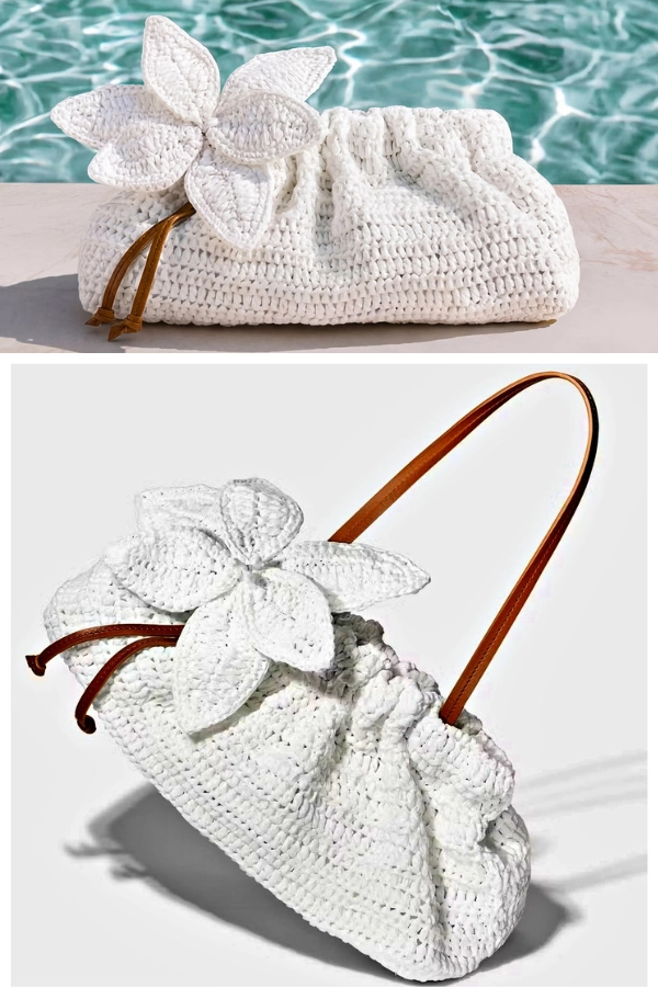 👜Bolsas Brancas de Crochê: 18 Modelos Elegantes que Destacam a Beleza dos Pontos