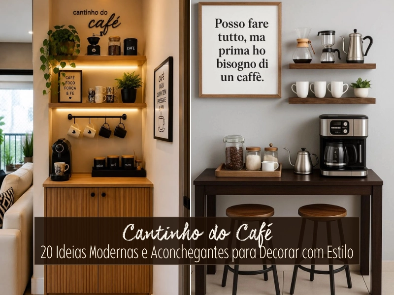 ☕Cantinho do Café: 20 Ideias Modernas e Aconchegantes para Decorar com Estilo