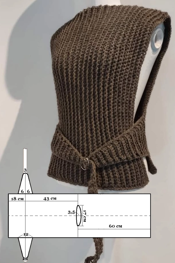 🧶DIY Coletes de Crochê: 15 Modelos Modernos com Gráficos para se Inspirar
