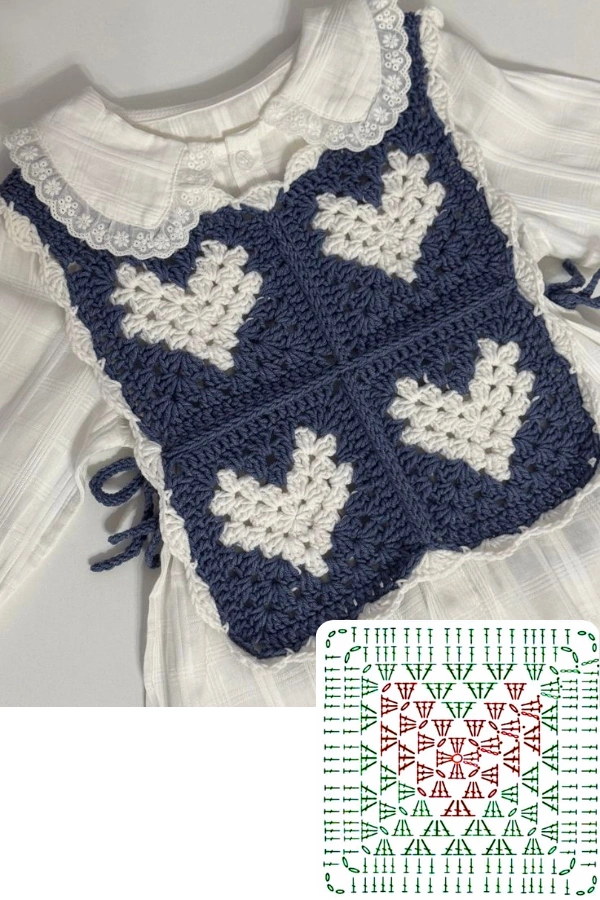 🧶DIY Coletes de Crochê: 15 Modelos Modernos com Gráficos para se Inspirar