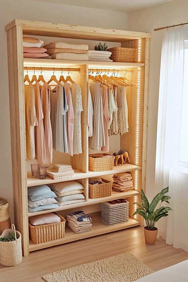 👗Guarda-Roupa Aberto: 19 Ideias Modernas para Organizar o Quarto com Estilo