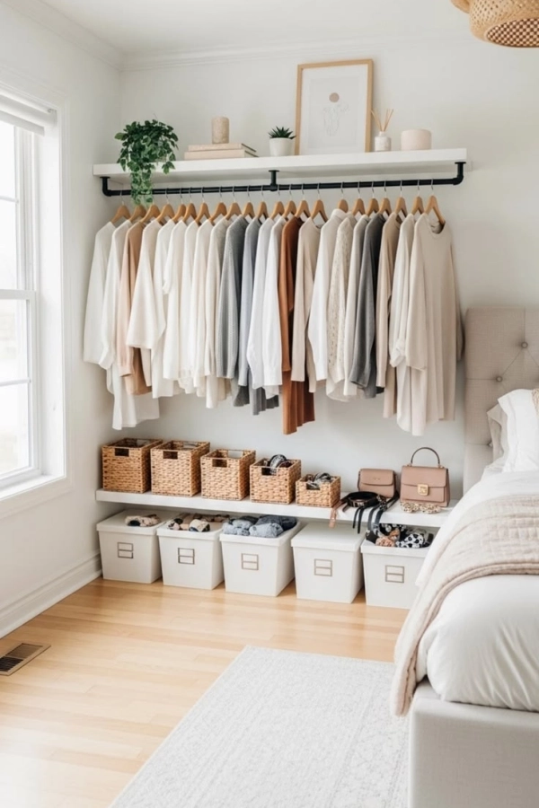 👗Guarda-Roupa Aberto: 19 Ideias Modernas para Organizar o Quarto com Estilo