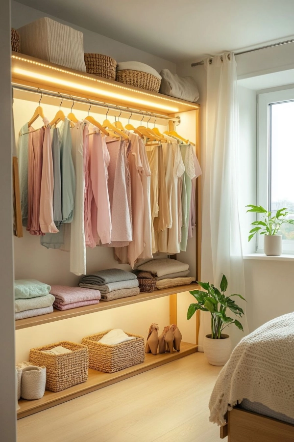 👗Guarda-Roupa Aberto: 19 Ideias Modernas para Organizar o Quarto com Estilo