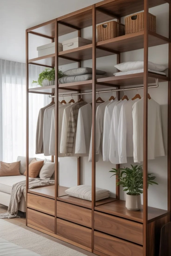 👗Guarda-Roupa Aberto: 19 Ideias Modernas para Organizar o Quarto com Estilo