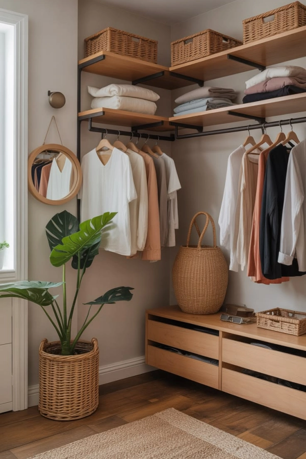 👗Guarda-Roupa Aberto: 19 Ideias Modernas para Organizar o Quarto com Estilo