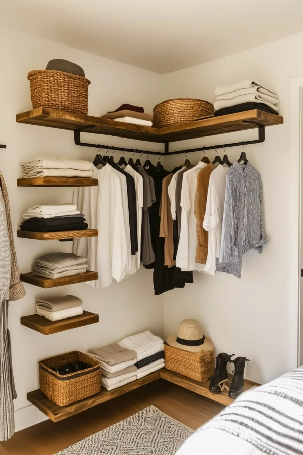 👗Guarda-Roupa Aberto: 19 Ideias Modernas para Organizar o Quarto com Estilo