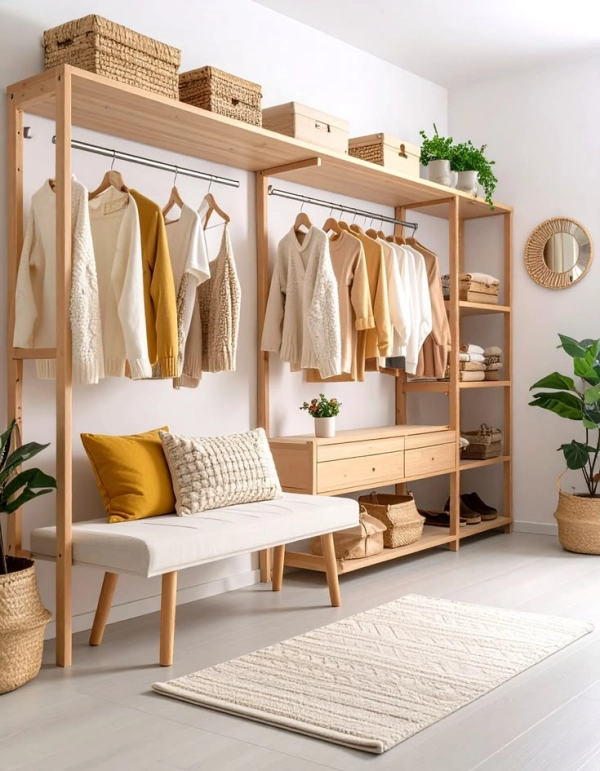 👗Guarda-Roupa Aberto: 19 Ideias Modernas para Organizar o Quarto com Estilo