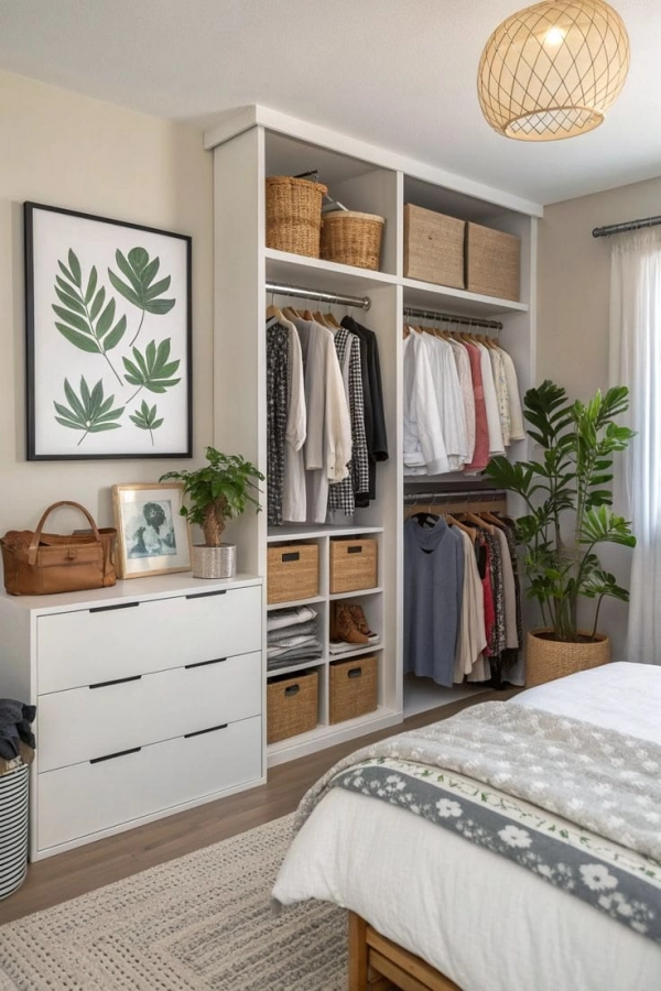 👗Guarda-Roupa Aberto: 19 Ideias Modernas para Organizar o Quarto com Estilo