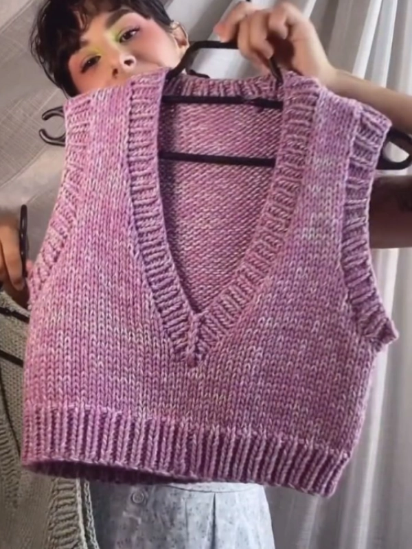 🧶18 Modelos de Coletes de Tricô para Inspirar Looks Elegantes e Confortáveis