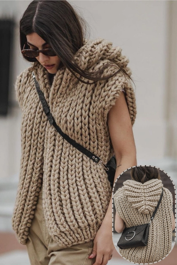 🧶18 Modelos de Coletes de Tricô para Inspirar Looks Elegantes e Confortáveis
