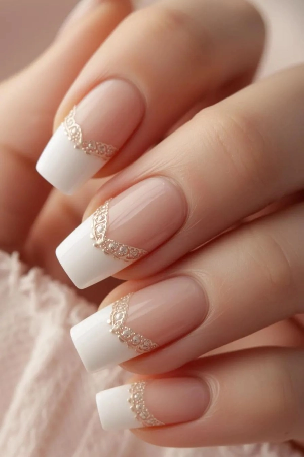 🤍Unhas para Noivas: 18 Ideias de Esmaltes, Cores e Designs para Mãos Bonitas no Casamento