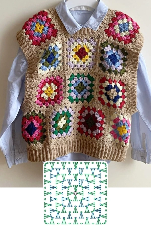 🧶Coletes de Crochê Femininos: 13 Modelos Lindos com Gráficos para se Inspirar