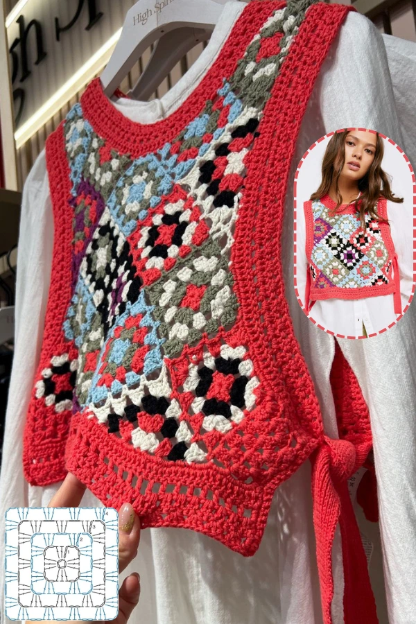🧶Coletes de Crochê Femininos: 13 Modelos Lindos com Gráficos para se Inspirar
