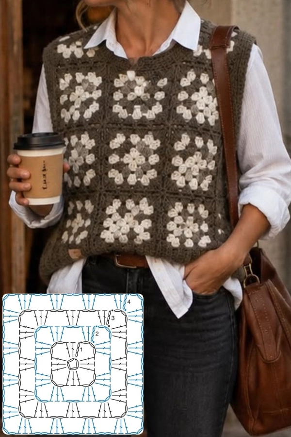 🧶Coletes de Crochê Femininos: 13 Modelos Lindos com Gráficos para se Inspirar