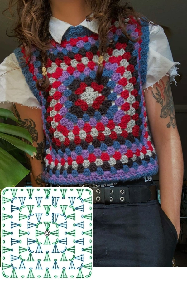 🧶Coletes de Crochê Femininos: 13 Modelos Lindos com Gráficos para se Inspirar