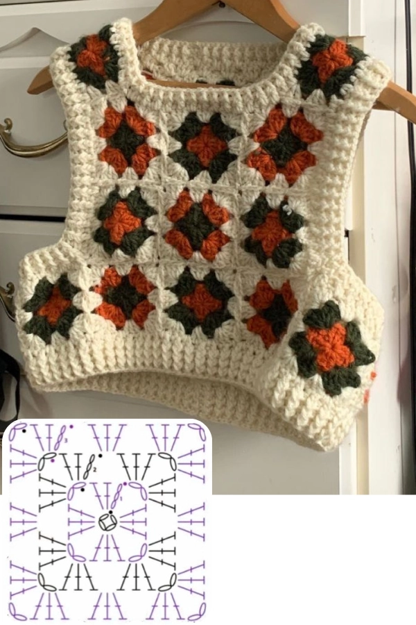 🧶Coletes de Crochê Modernos: 13 Modelos com Gráficos para Renovar o Look