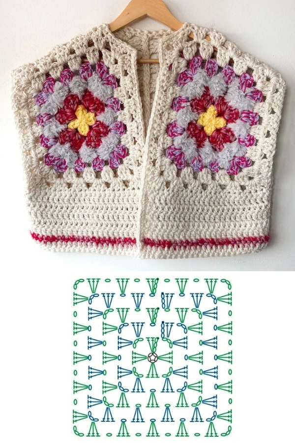🧶Coletes de Crochê Modernos: 13 Modelos com Gráficos para Renovar o Look